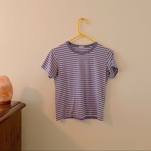 JOHN GALT Blue & White Stripped Tee